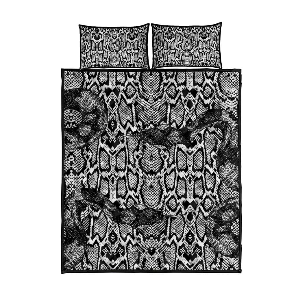 Snake African Skin Animals Pattern Quilt Bed Set LT15