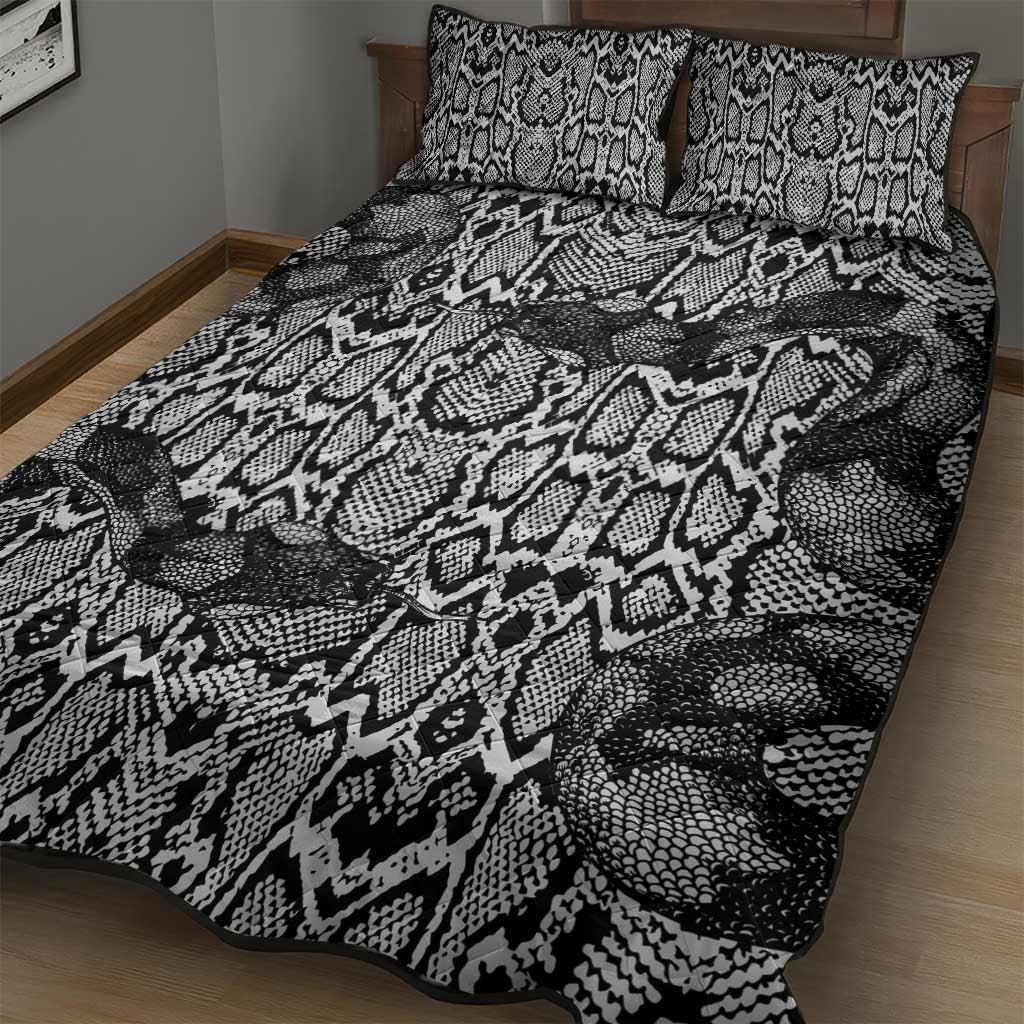 Snake African Skin Animals Pattern Quilt Bed Set LT15