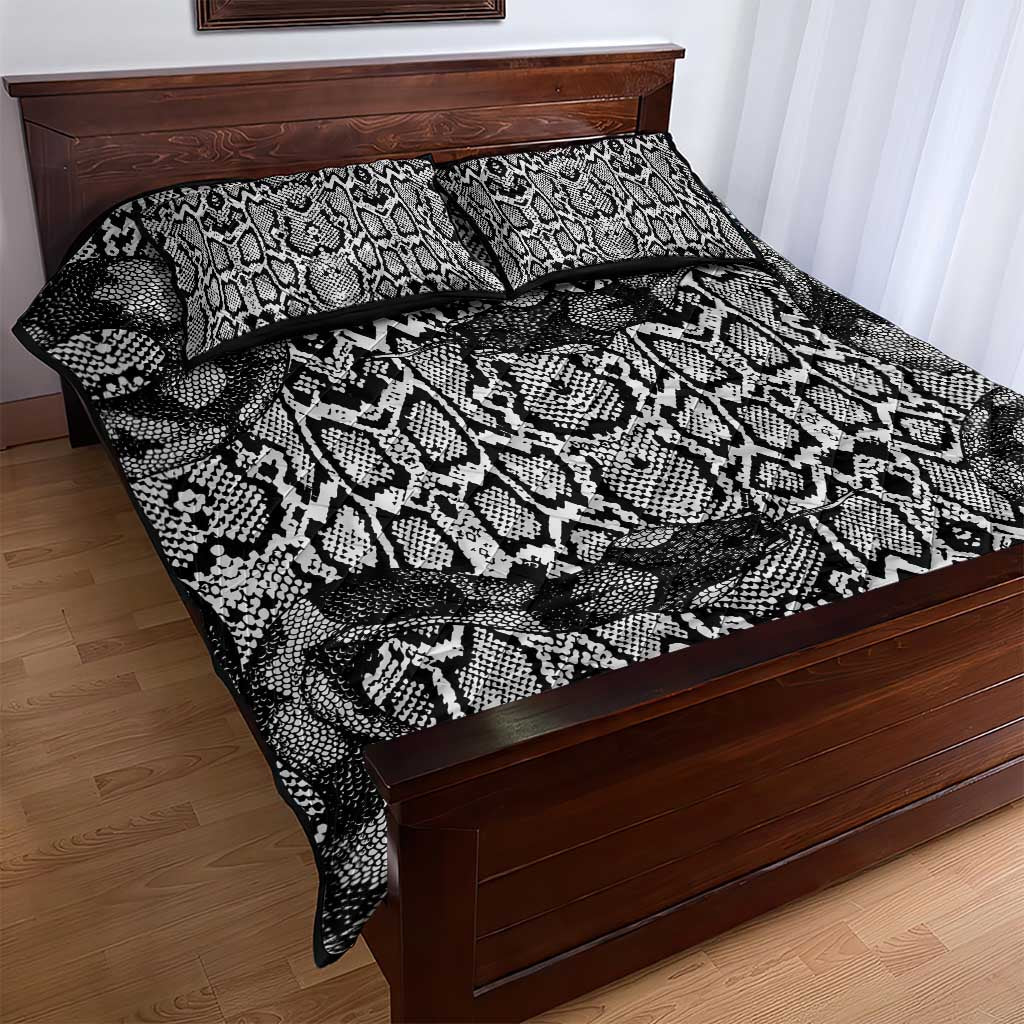 Snake African Skin Animals Pattern Quilt Bed Set LT15