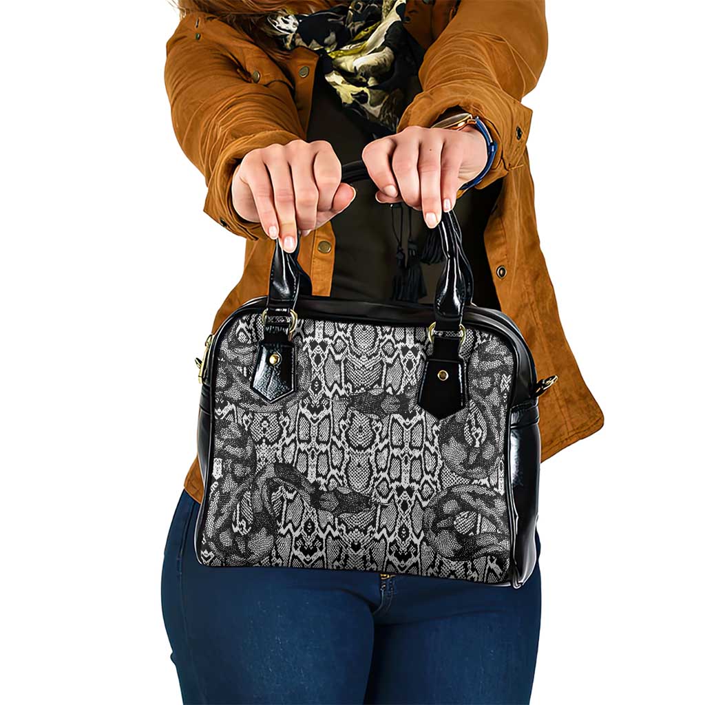 African Snake Skin Pattern Shoulder Handbag LT15