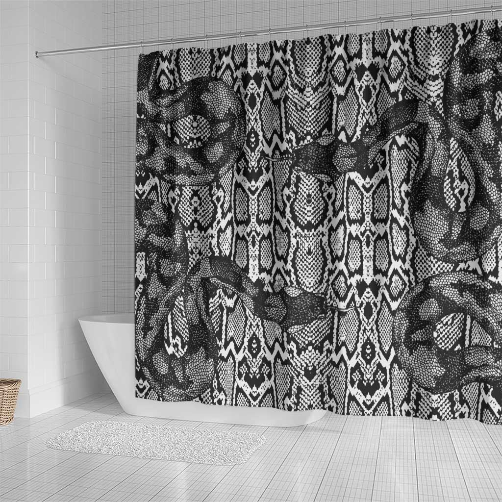 African Snake Skin Pattern Shower Curtain LT15