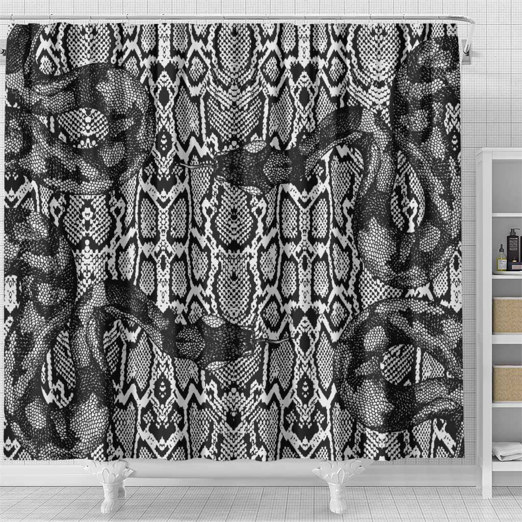 African Snake Skin Pattern Shower Curtain LT15