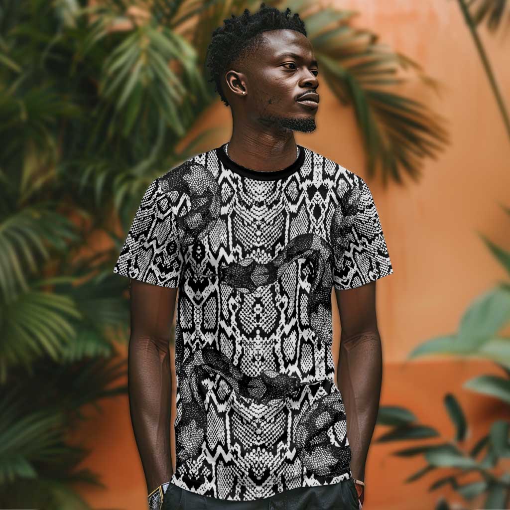 Snake African Skin Animals Pattern T shirt LT15