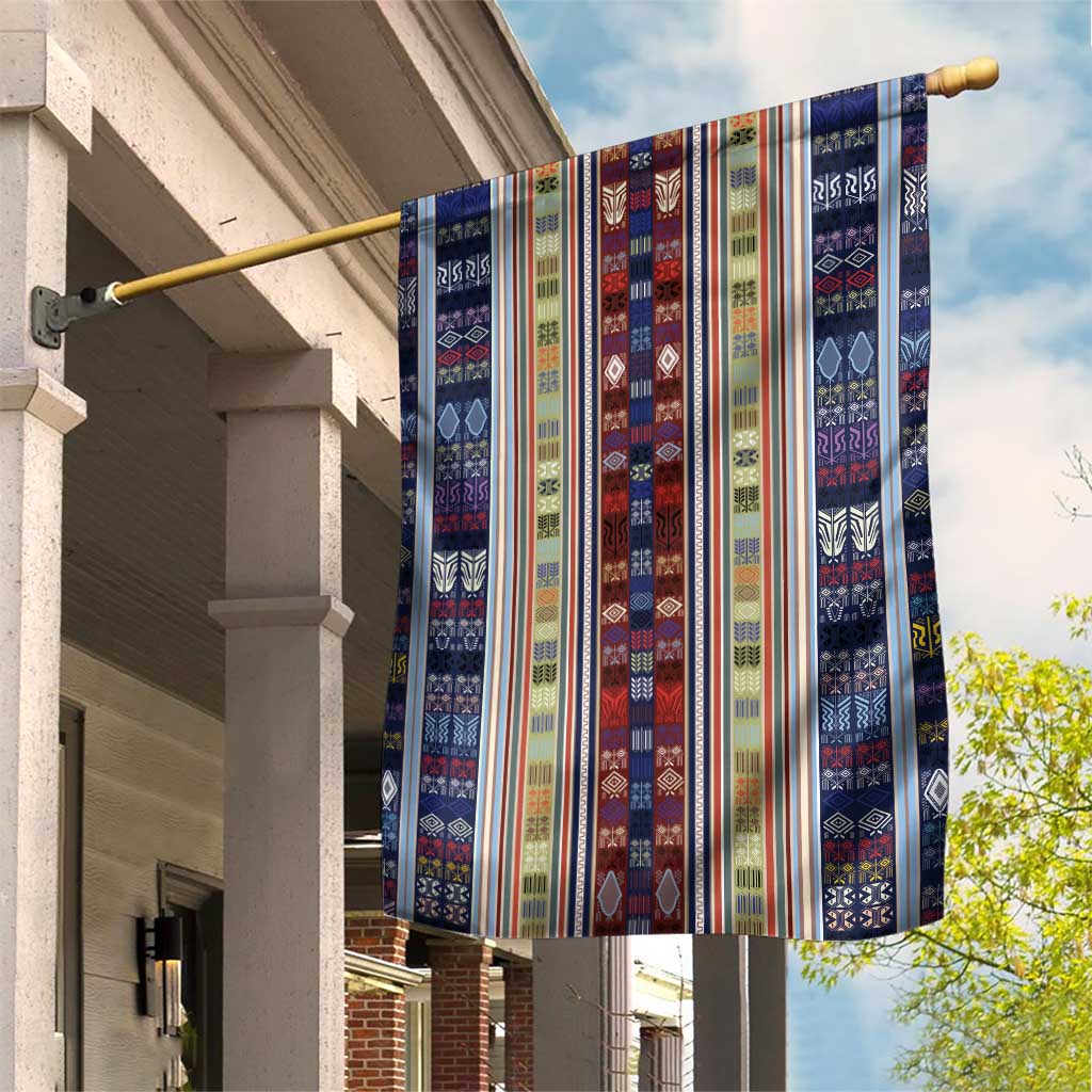 Lamba Mpanjaka Malagasy Traditional Pattern Garden Flag LT15