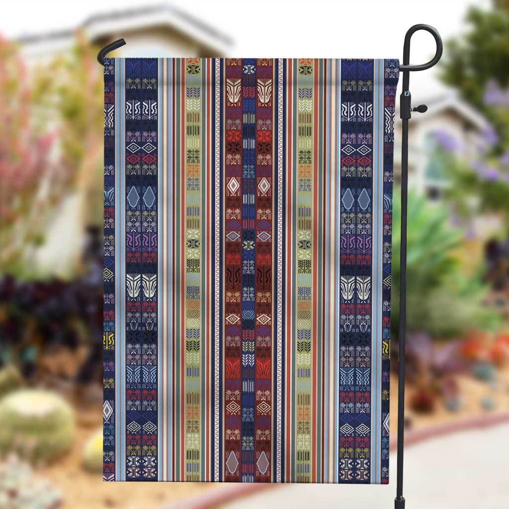 Lamba Mpanjaka Malagasy Traditional Pattern Garden Flag LT15