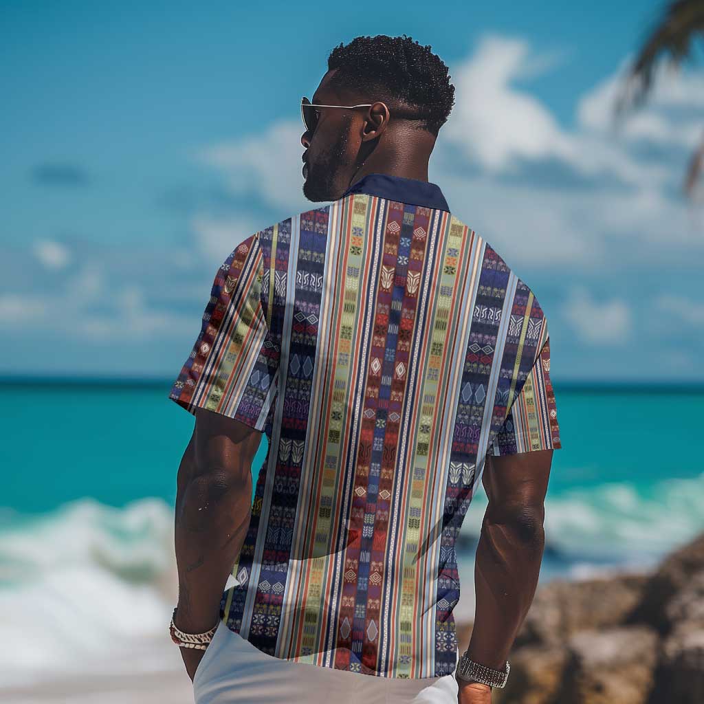 Lamba Mpanjaka Malagasy Traditional Pattern Hawaiian Shirt LT15