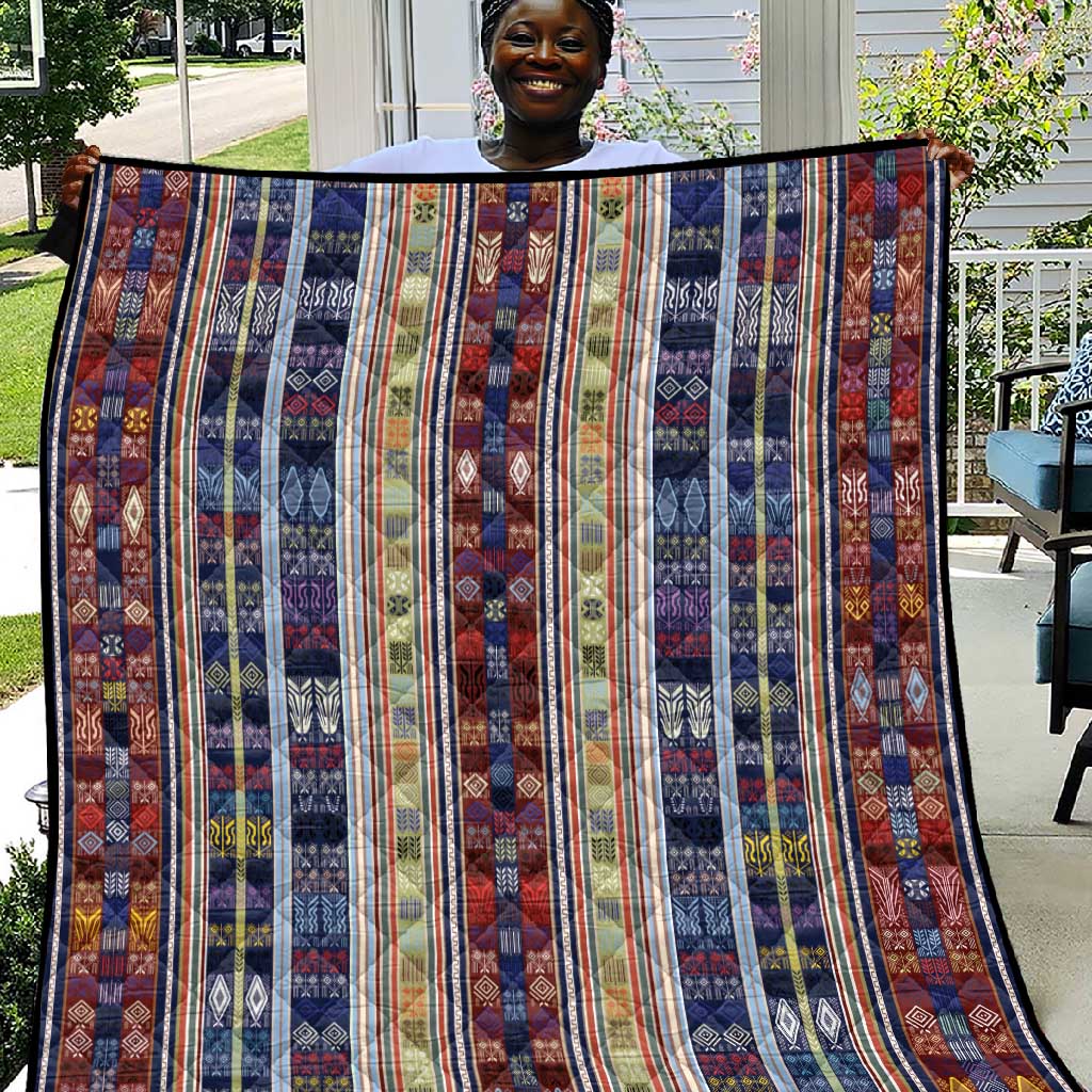 Lamba Mpanjaka Malagasy Traditional Pattern Quilt LT15