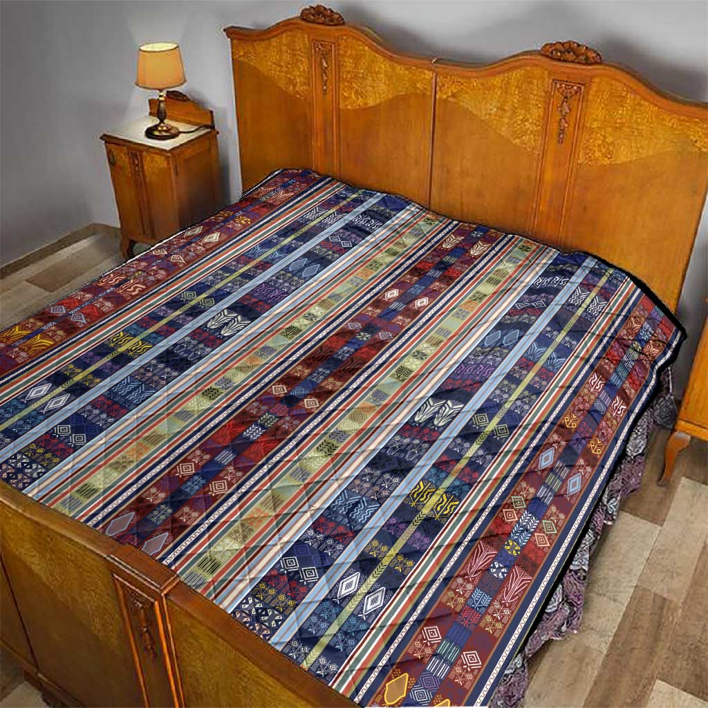 Lamba Mpanjaka Malagasy Traditional Pattern Quilt LT15