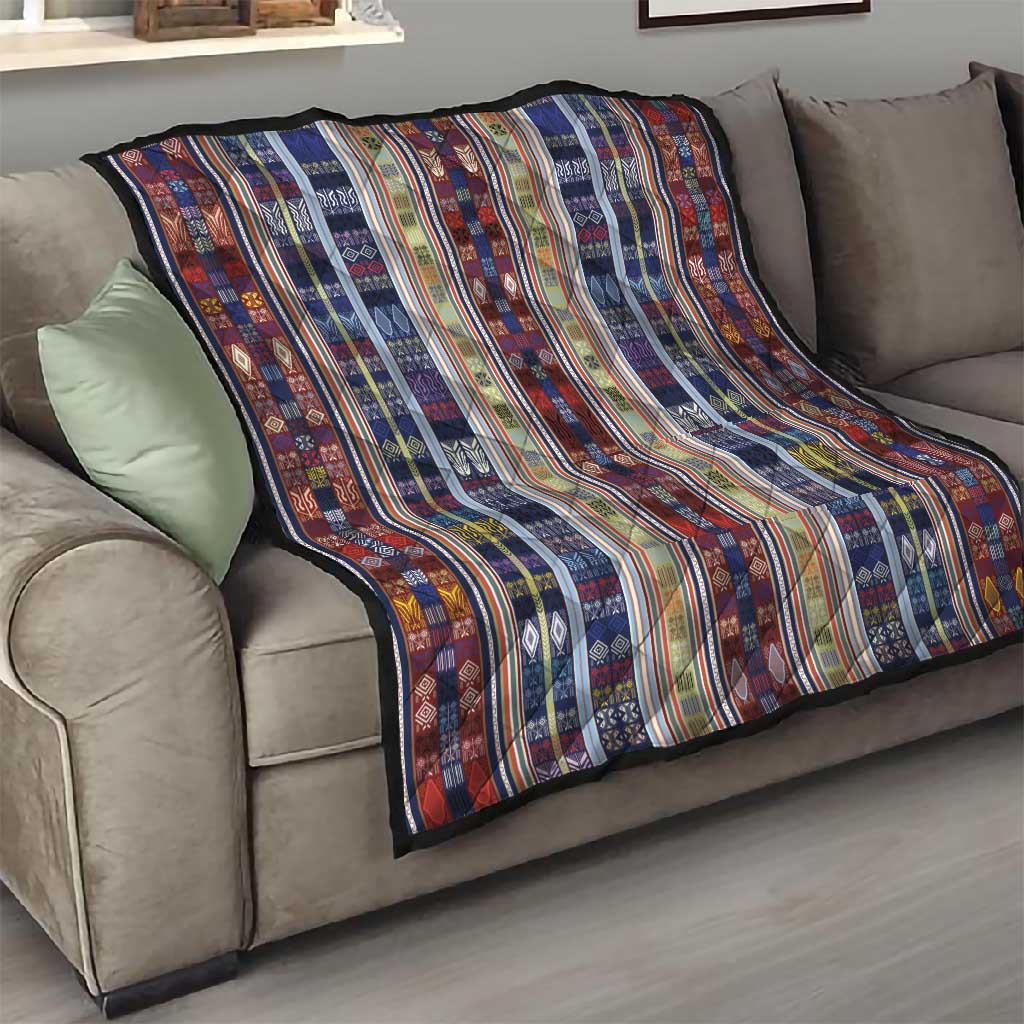 Lamba Mpanjaka Malagasy Traditional Pattern Quilt LT15