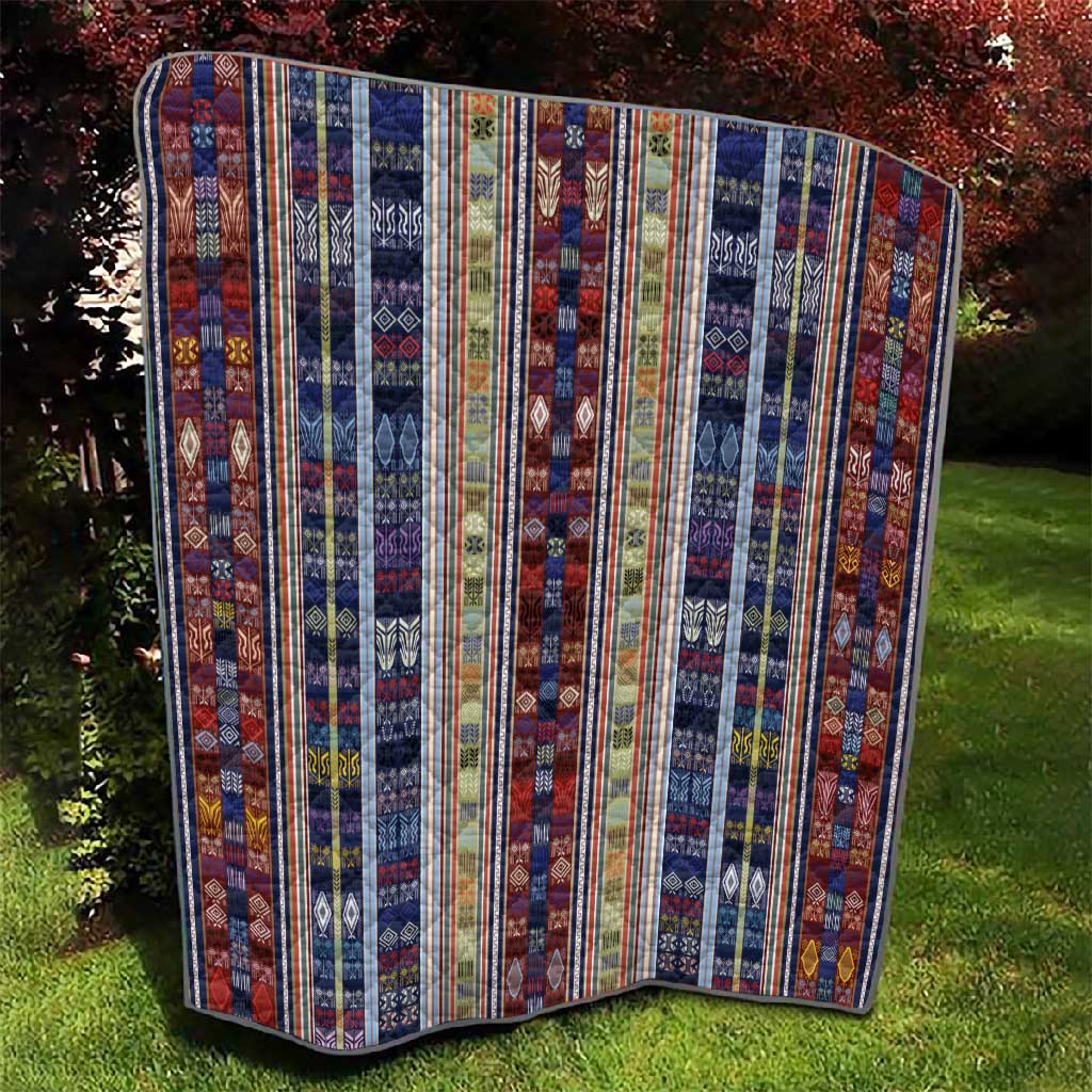 Lamba Mpanjaka Malagasy Traditional Pattern Quilt LT15