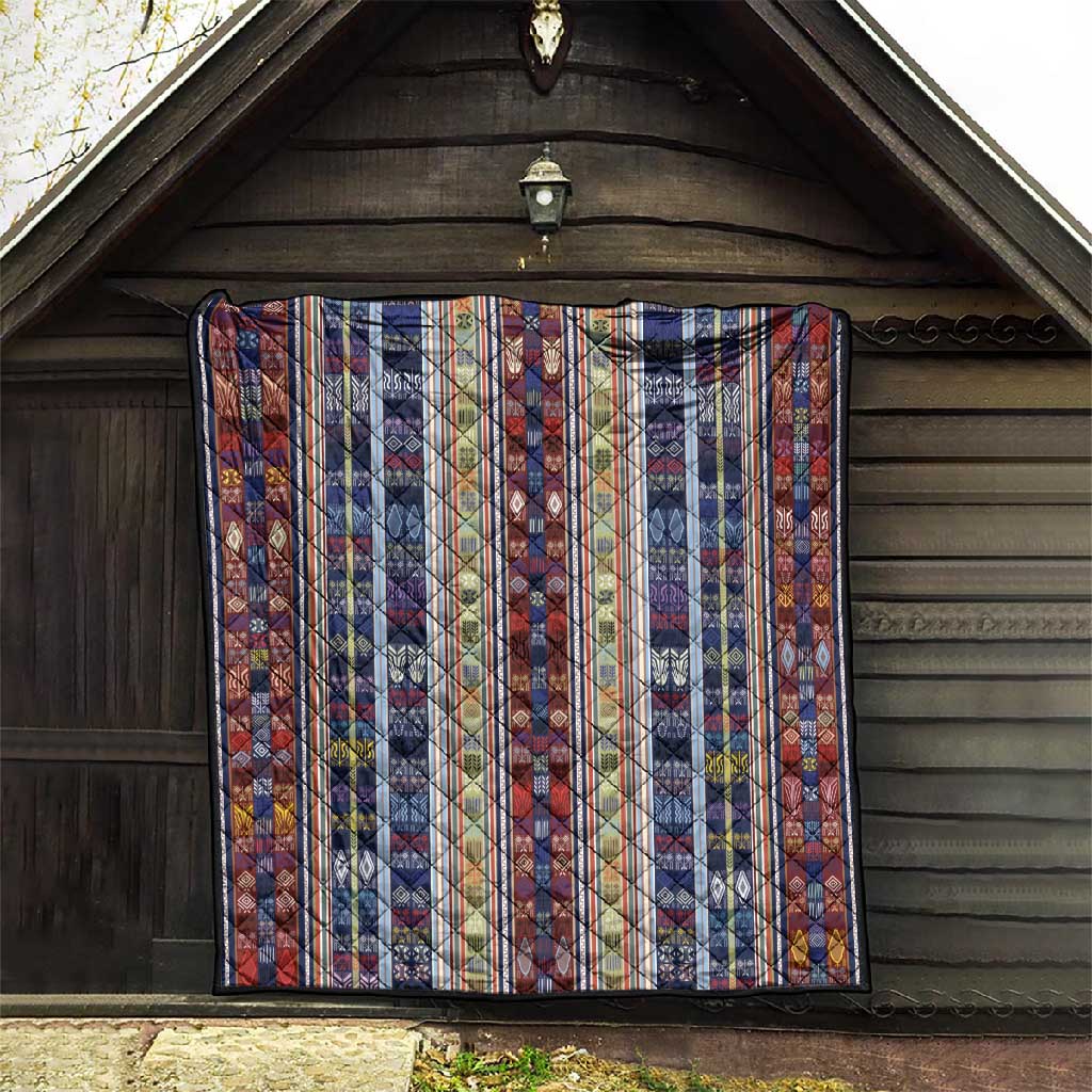 Lamba Mpanjaka Malagasy Traditional Pattern Quilt LT15