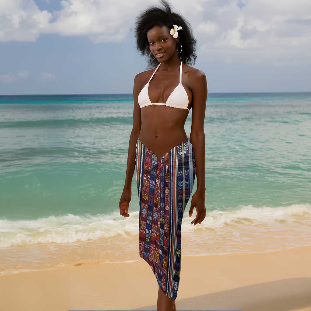 Lamba Mpanjaka Malagasy Traditional Pattern Sarong LT15