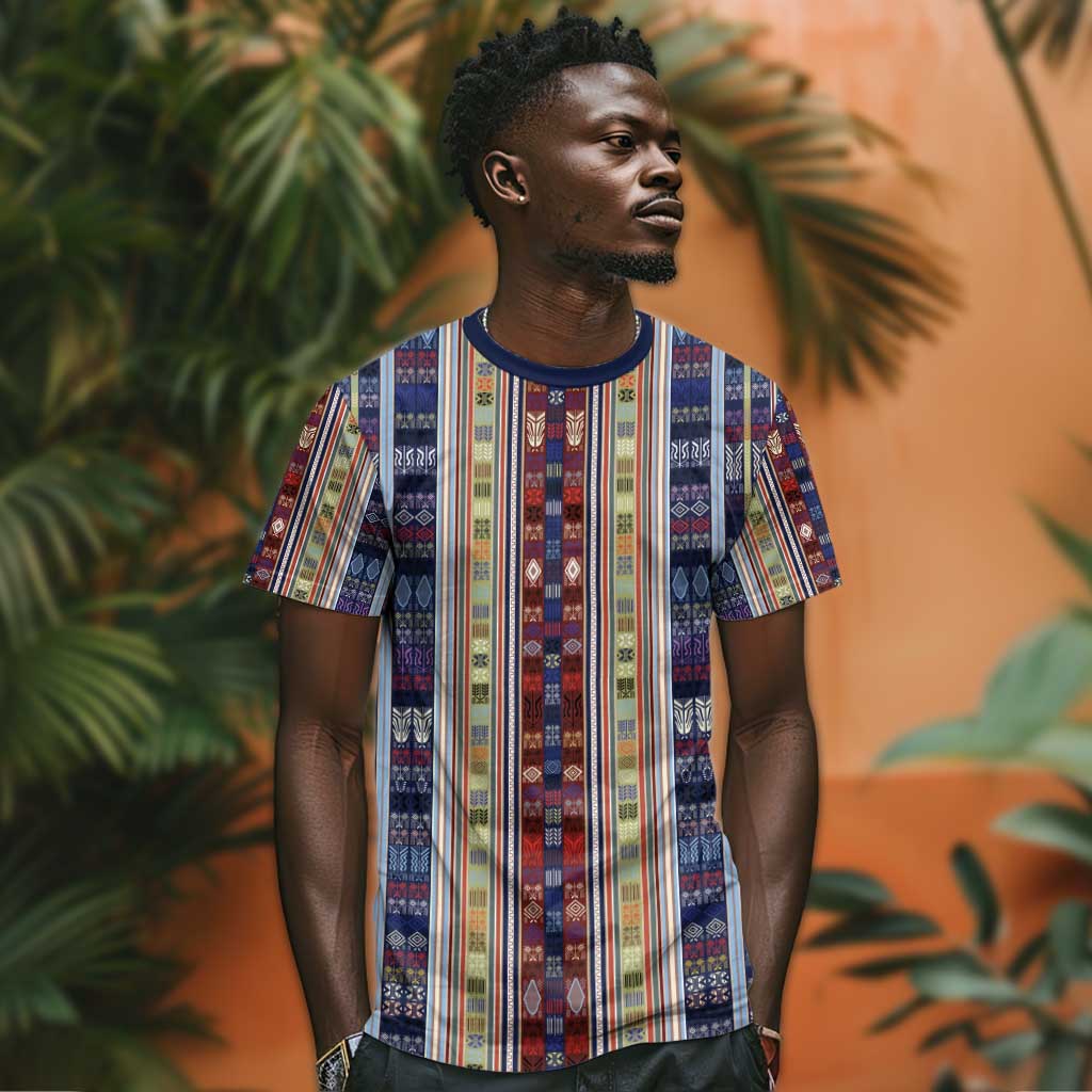 Lamba Mpanjaka Malagasy Traditional Pattern T shirt LT15