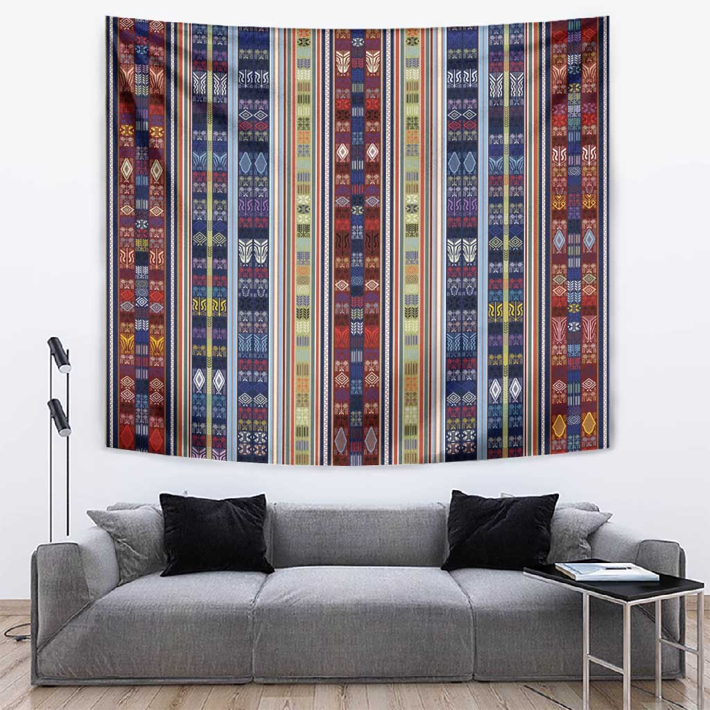 Lamba Mpanjaka Malagasy Traditional Pattern Tapestry LT15