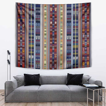 Lamba Mpanjaka Malagasy Traditional Pattern Tapestry LT15