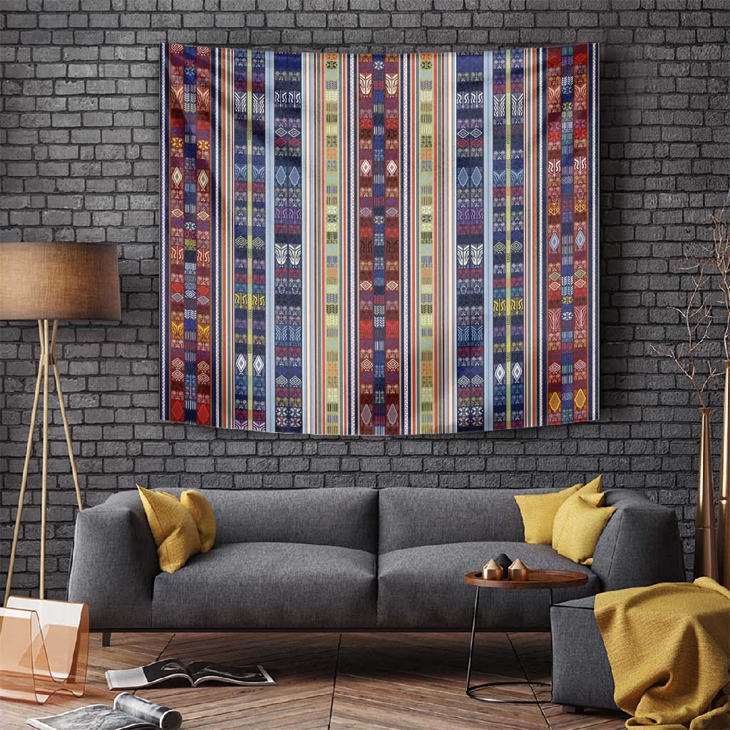 Lamba Mpanjaka Malagasy Traditional Pattern Tapestry LT15