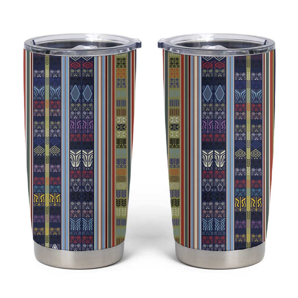 Lamba Mpanjaka Malagasy Traditional Pattern Tumbler Cup LT15