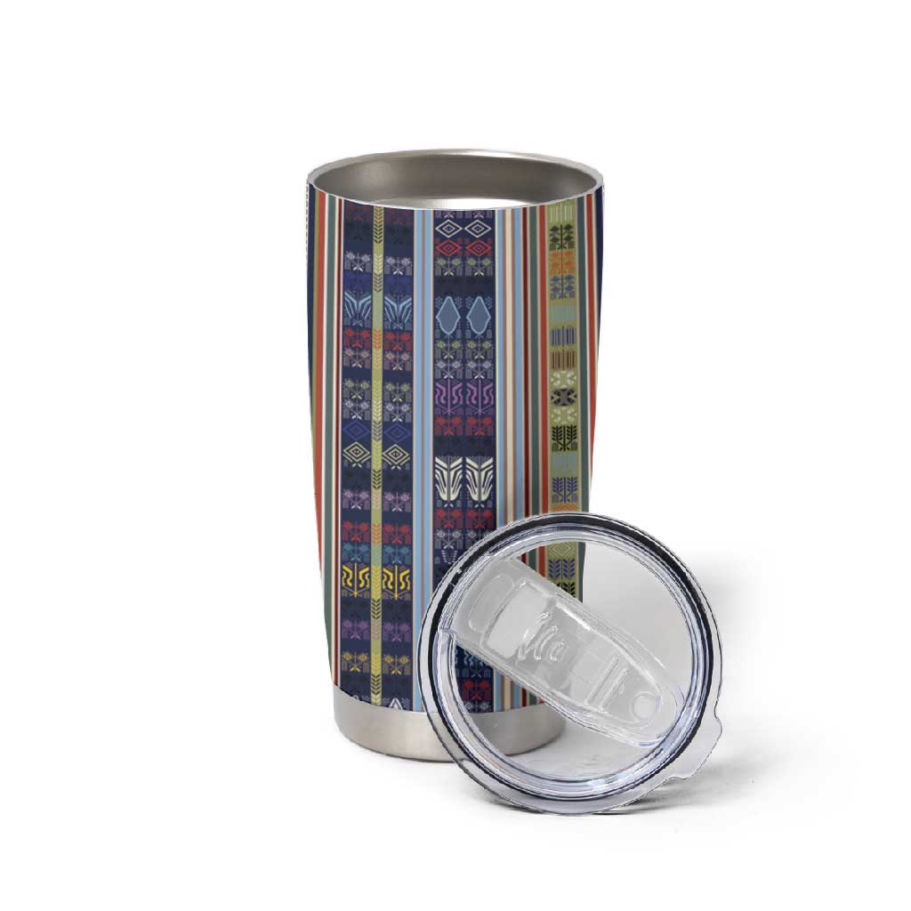 Lamba Mpanjaka Malagasy Traditional Pattern Tumbler Cup LT15