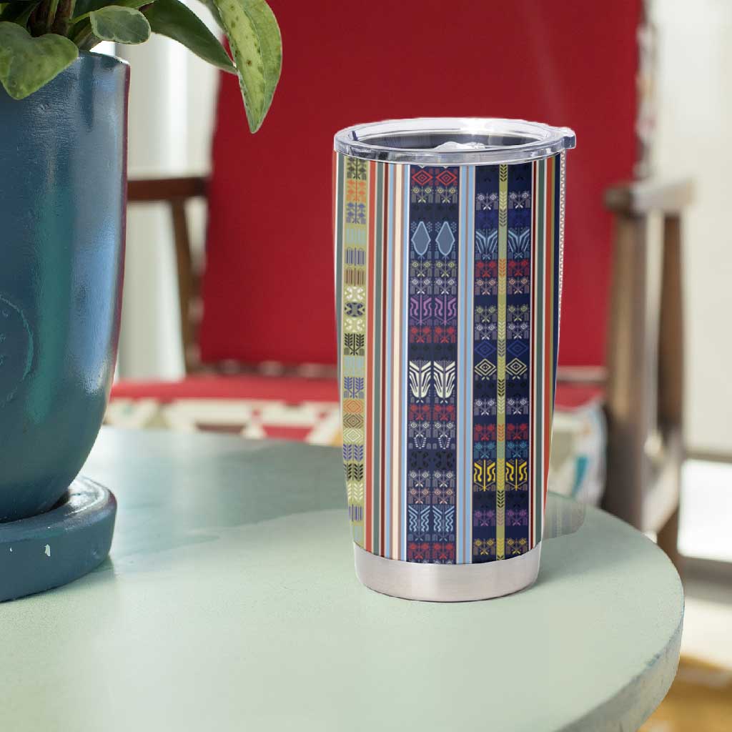 Lamba Mpanjaka Malagasy Traditional Pattern Tumbler Cup LT15