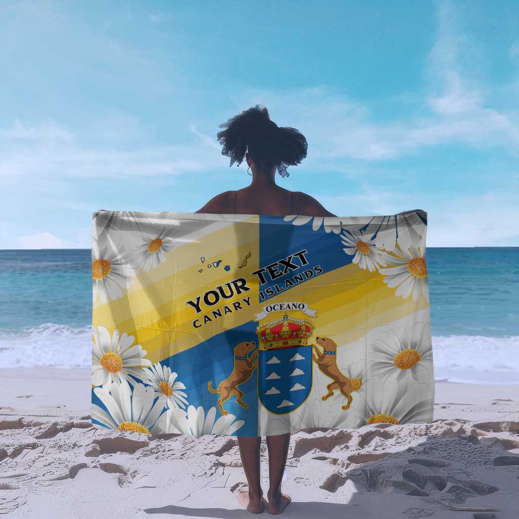 Personalized Canary Islands Sarong Coat Of Arms Argyranthemum Frutescens LT15