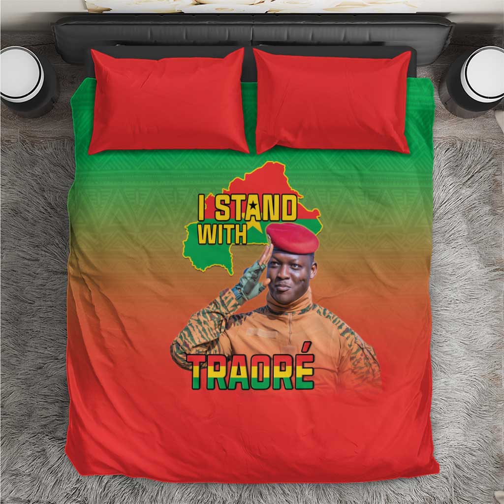 Burkina Faso I Stand With Traore Bedding Set African Pattern LT15