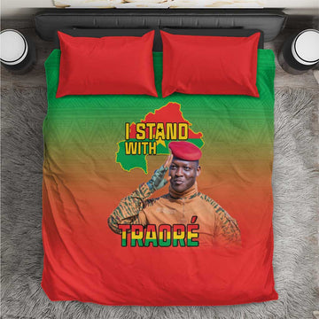 Burkina Faso I Stand With Traore Bedding Set African Pattern LT15