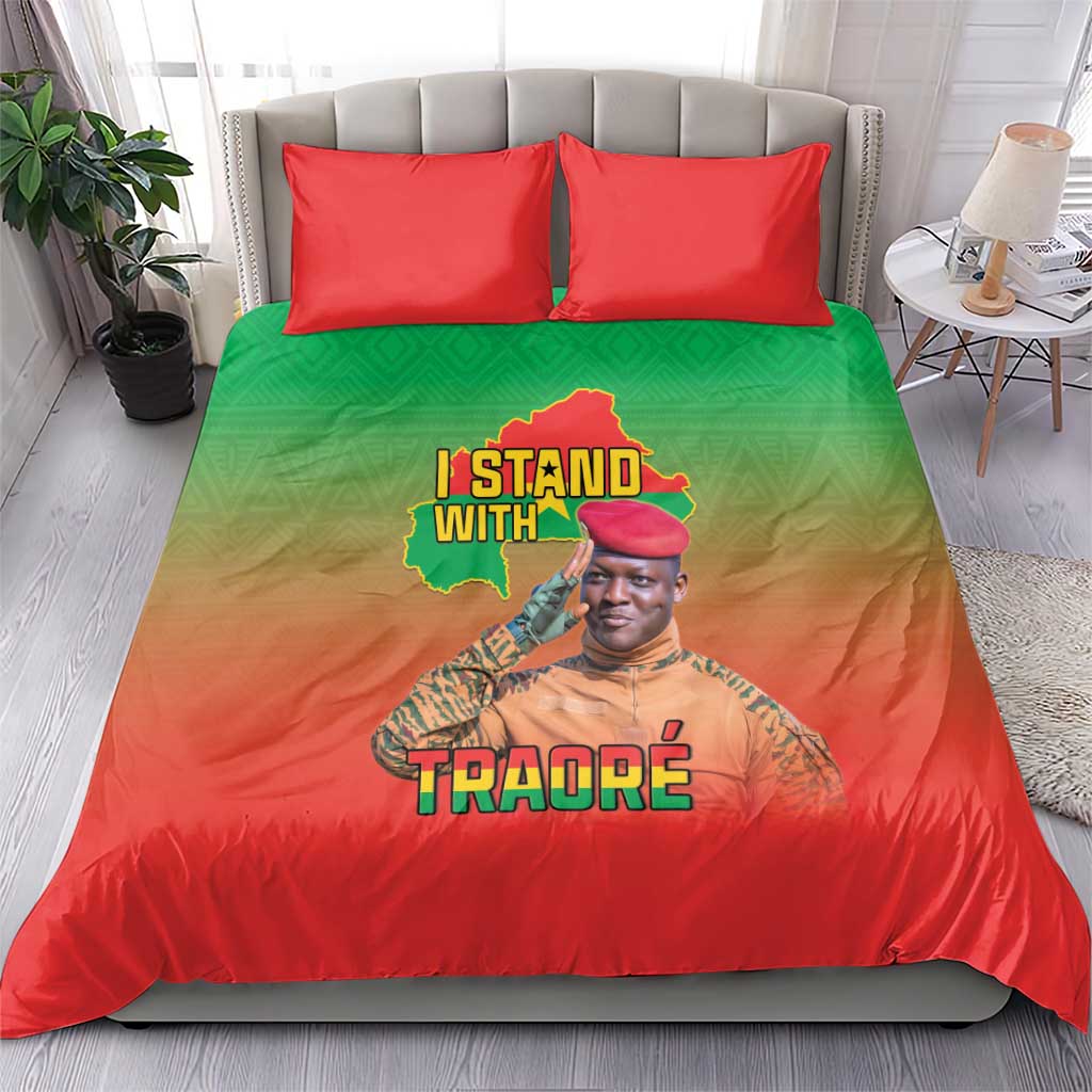 Burkina Faso I Stand With Traore Bedding Set African Pattern LT15
