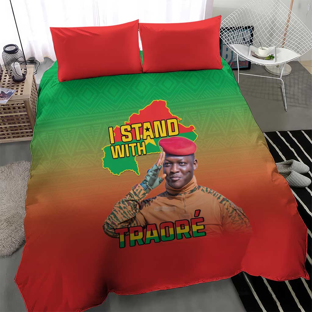Burkina Faso I Stand With Traore Bedding Set African Pattern LT15