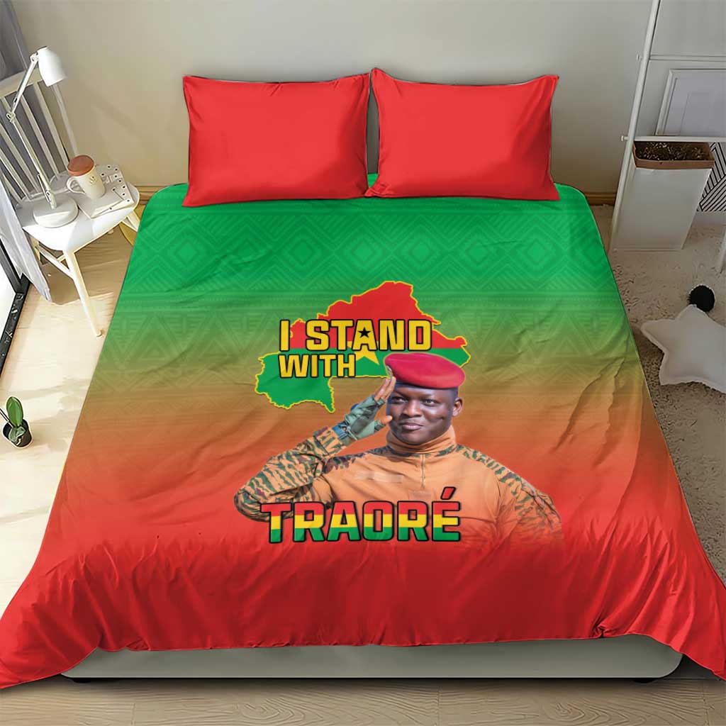Burkina Faso I Stand With Traore Bedding Set African Pattern LT15