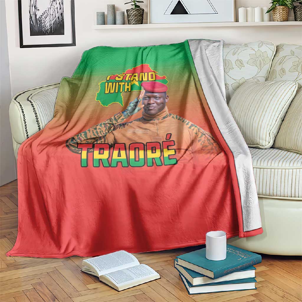 Burkina Faso I Stand With Traore Blanket African Pattern LT15