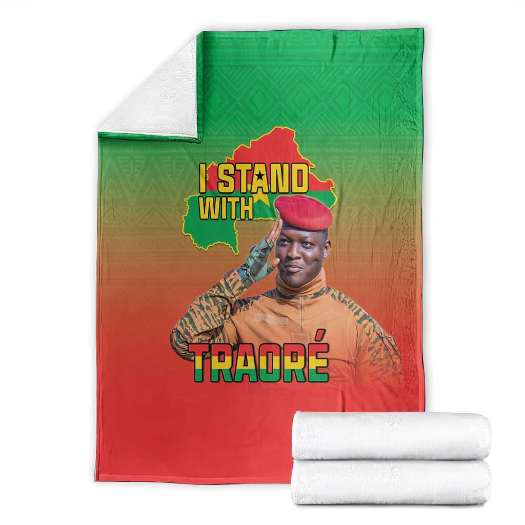 Burkina Faso I Stand With Traore Blanket African Pattern LT15