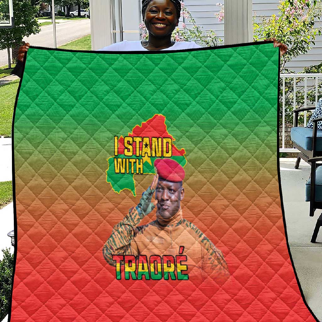 Burkina Faso I Stand With Traore Quilt African Pattern LT15