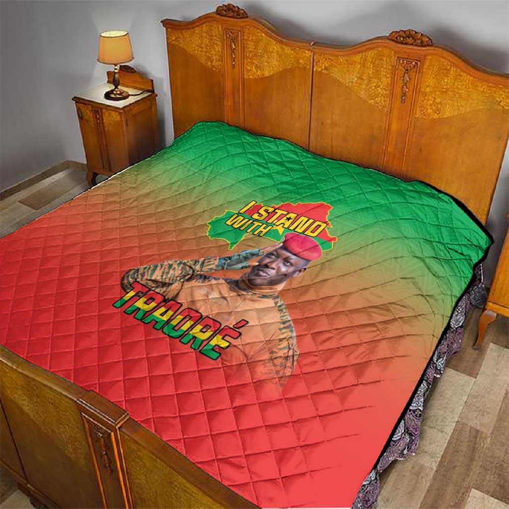 Burkina Faso I Stand With Traore Quilt African Pattern LT15