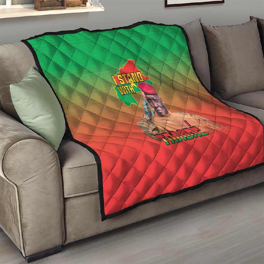Burkina Faso I Stand With Traore Quilt African Pattern LT15