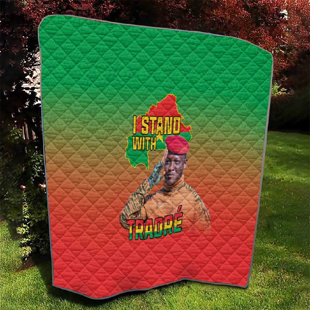 Burkina Faso I Stand With Traore Quilt African Pattern LT15
