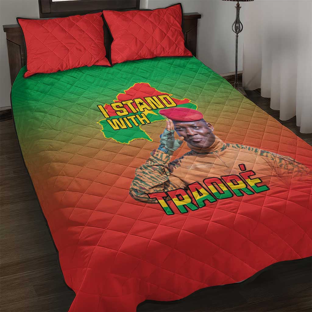 Burkina Faso I Stand With Traore Quilt Bed Set African Pattern LT15