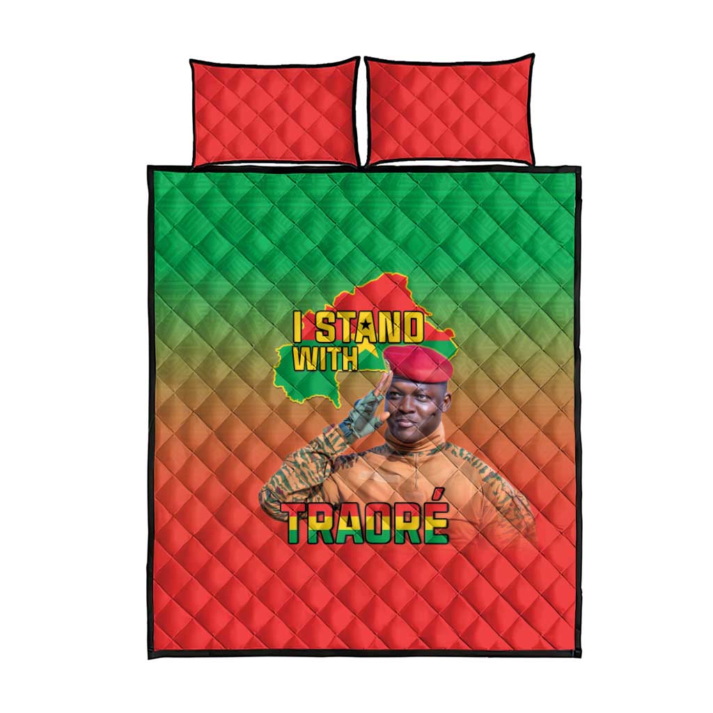 Burkina Faso I Stand With Traore Quilt Bed Set African Pattern LT15