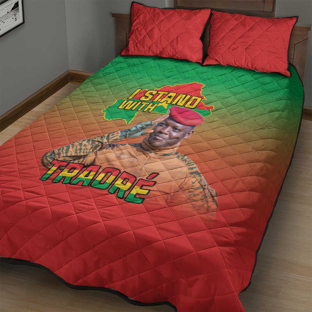 Burkina Faso I Stand With Traore Quilt Bed Set African Pattern LT15