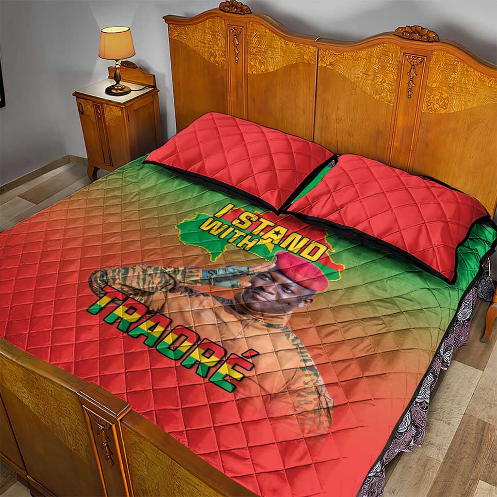 Burkina Faso I Stand With Traore Quilt Bed Set African Pattern LT15