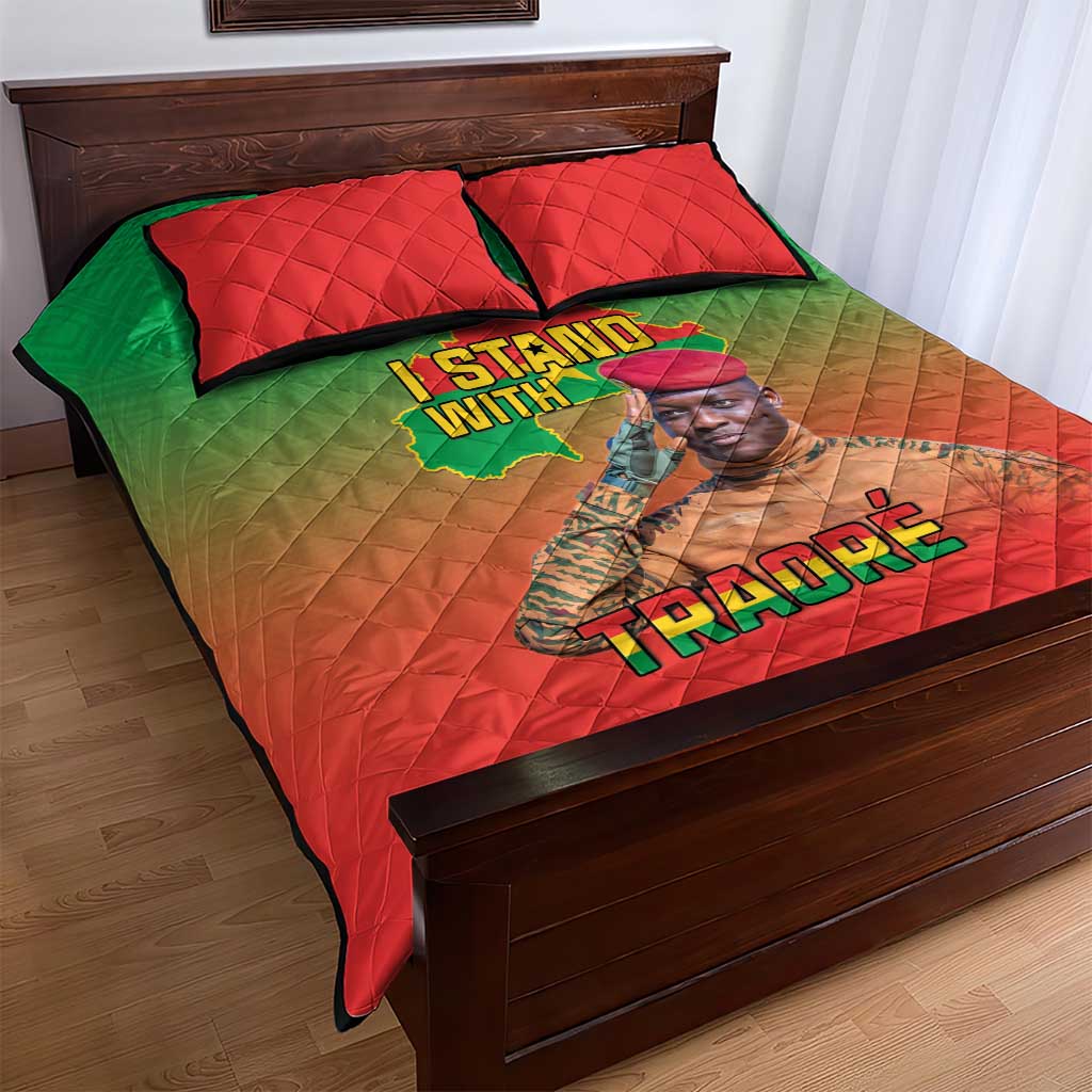 Burkina Faso I Stand With Traore Quilt Bed Set African Pattern LT15