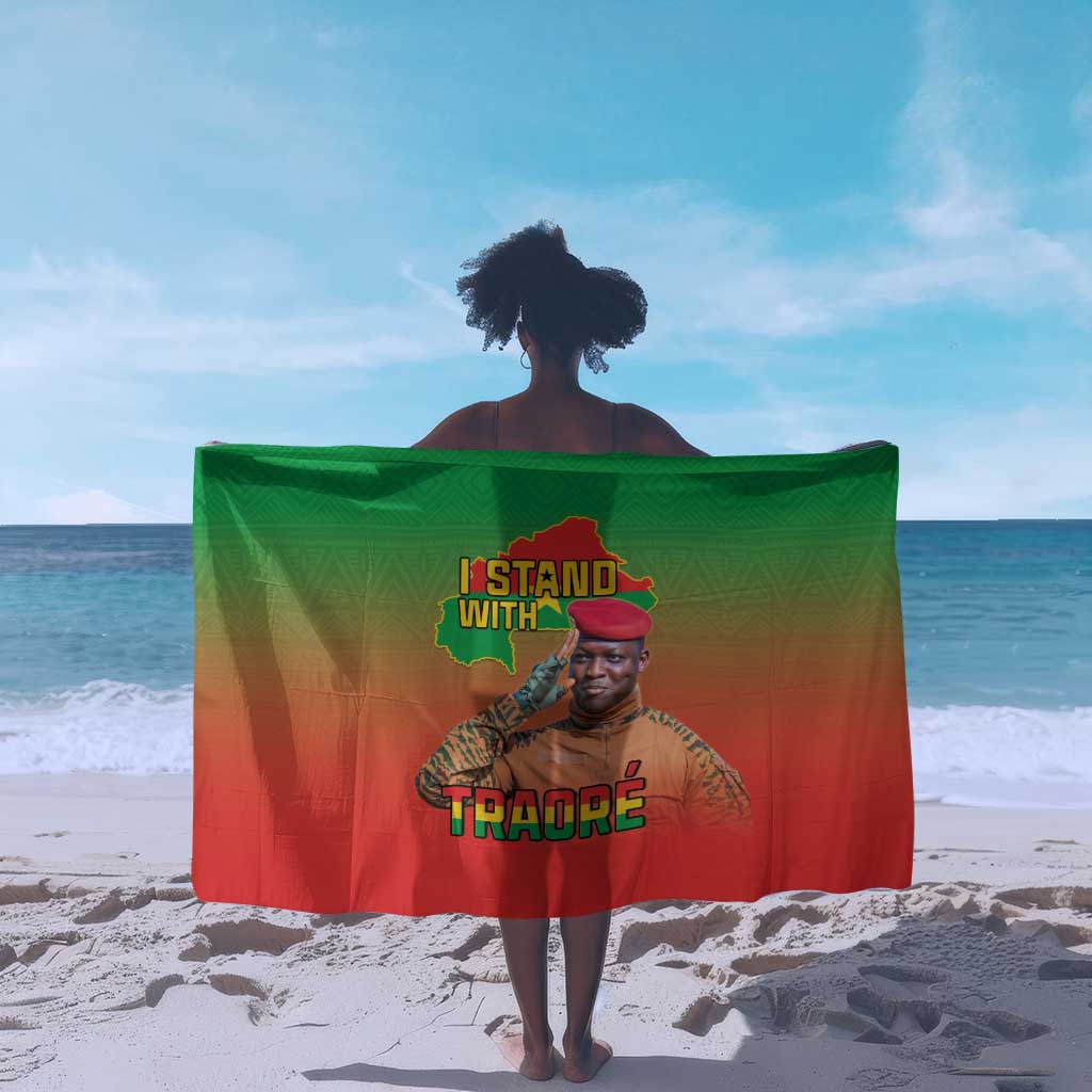 Burkina Faso I Stand With Traore Sarong African Pattern LT15