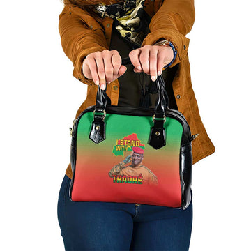 I Stand With Traore Shoulder Handbag Burkina Faso Flag Map - African Pattern LT15