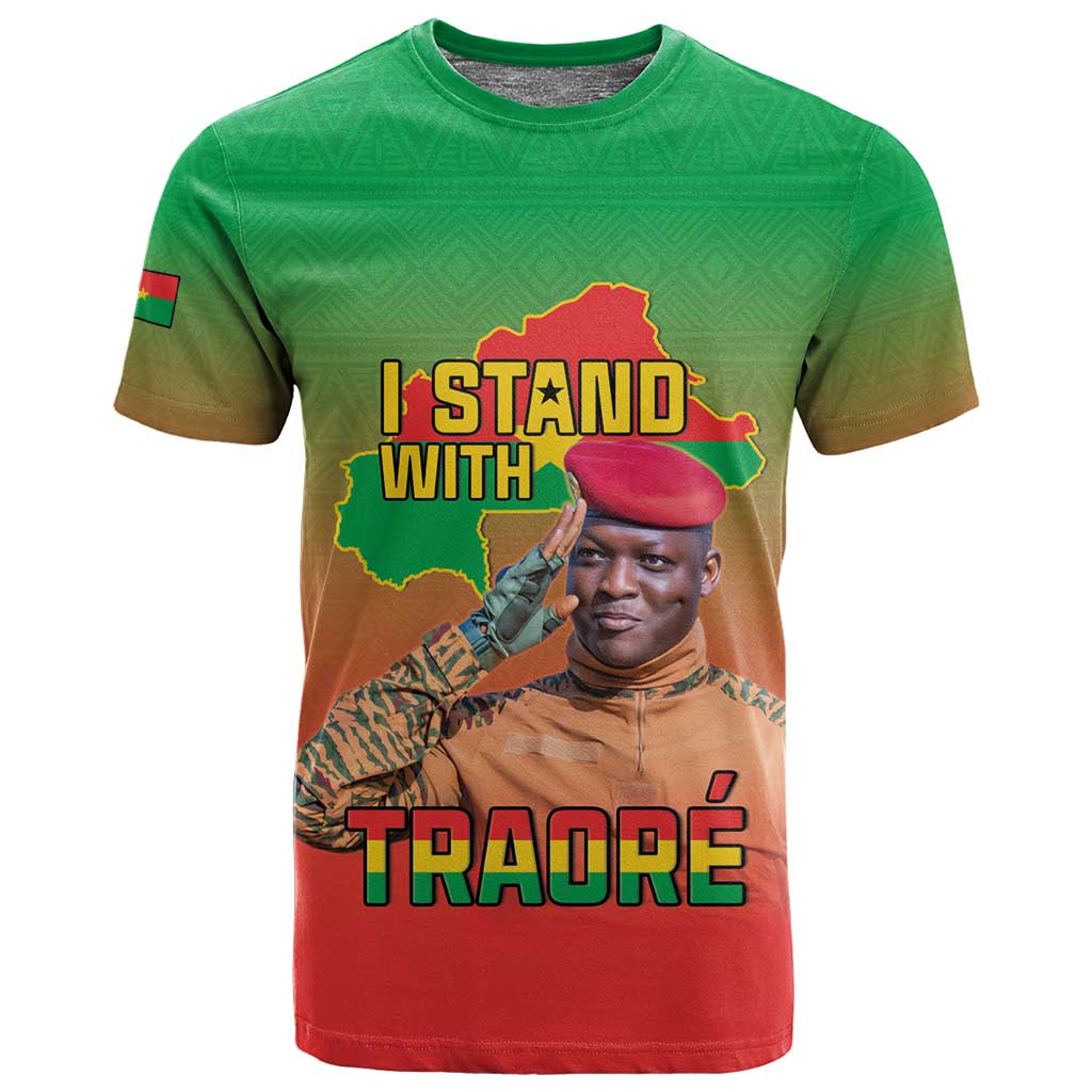 Burkina Faso I Stand With Traore T shirt African Pattern LT15