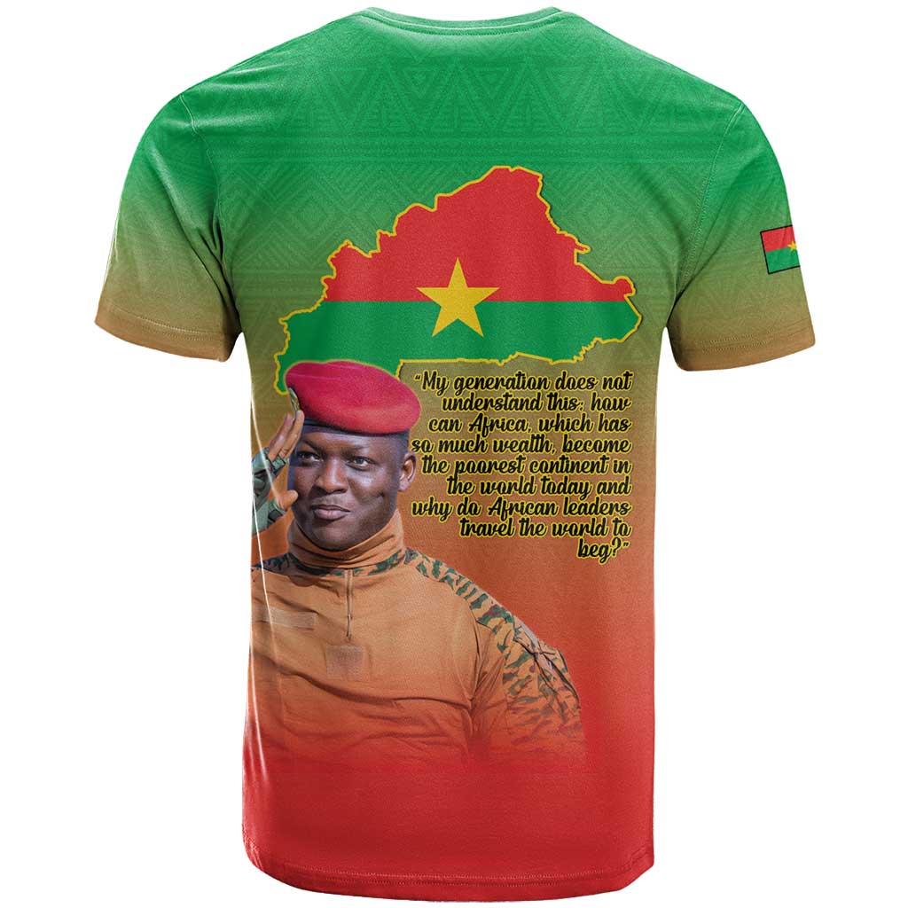 Burkina Faso I Stand With Traore T shirt African Pattern LT15