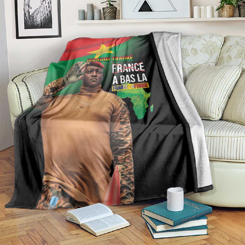 Traore Burkina Faso A Bas La Francafrique Blanket LT15
