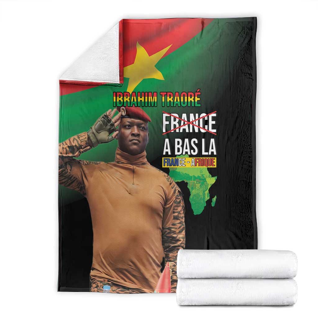 Traore Burkina Faso A Bas La Francafrique Blanket LT15