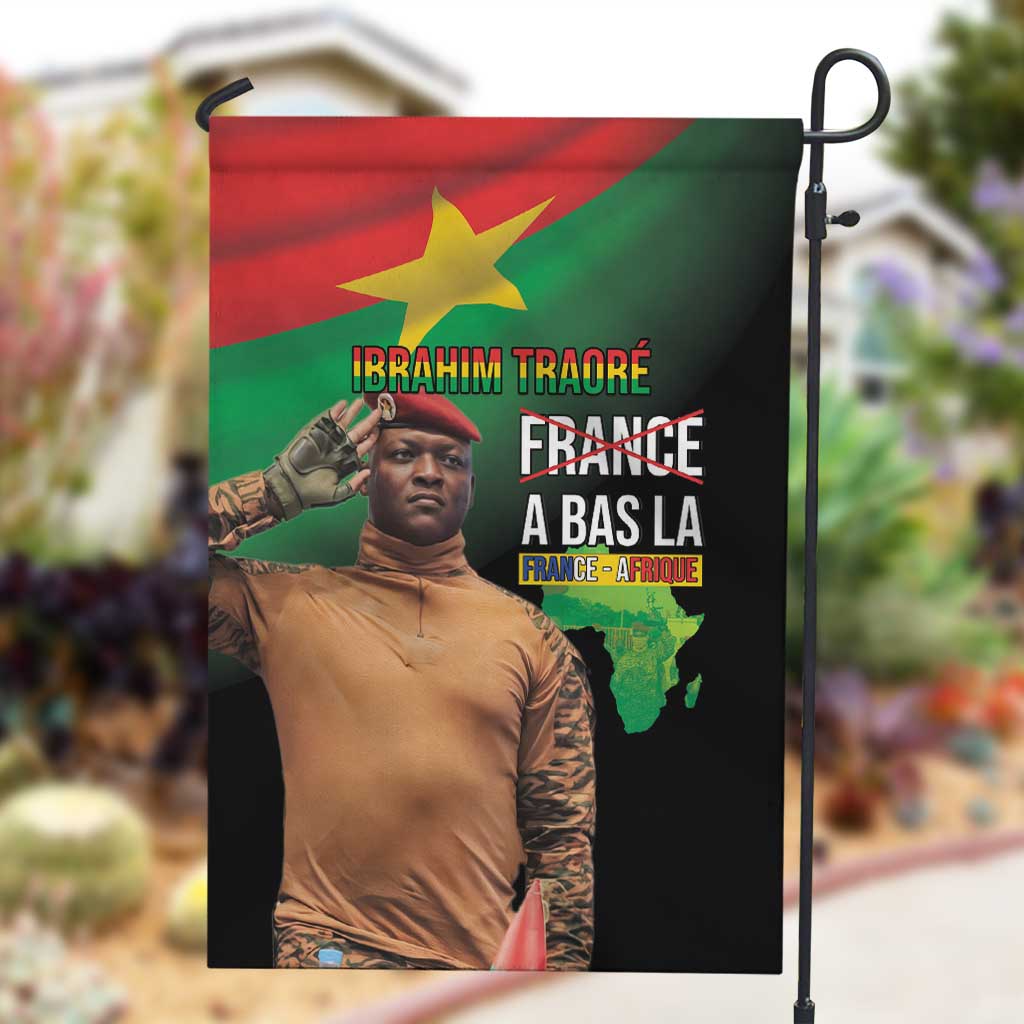 Traore Burkina Faso A Bas La Francafrique Garden Flag LT15