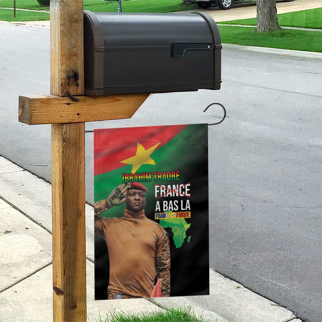Traore Burkina Faso A Bas La Francafrique Garden Flag LT15