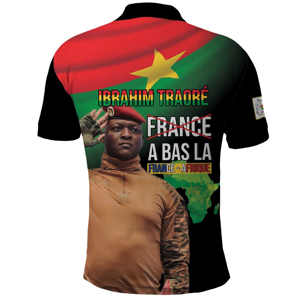 Traore Burkina Faso Polo Shirt A Bas La France - Afrique LT15