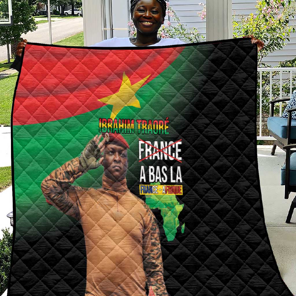 Traore Burkina Faso A Bas La Francafrique Quilt LT15